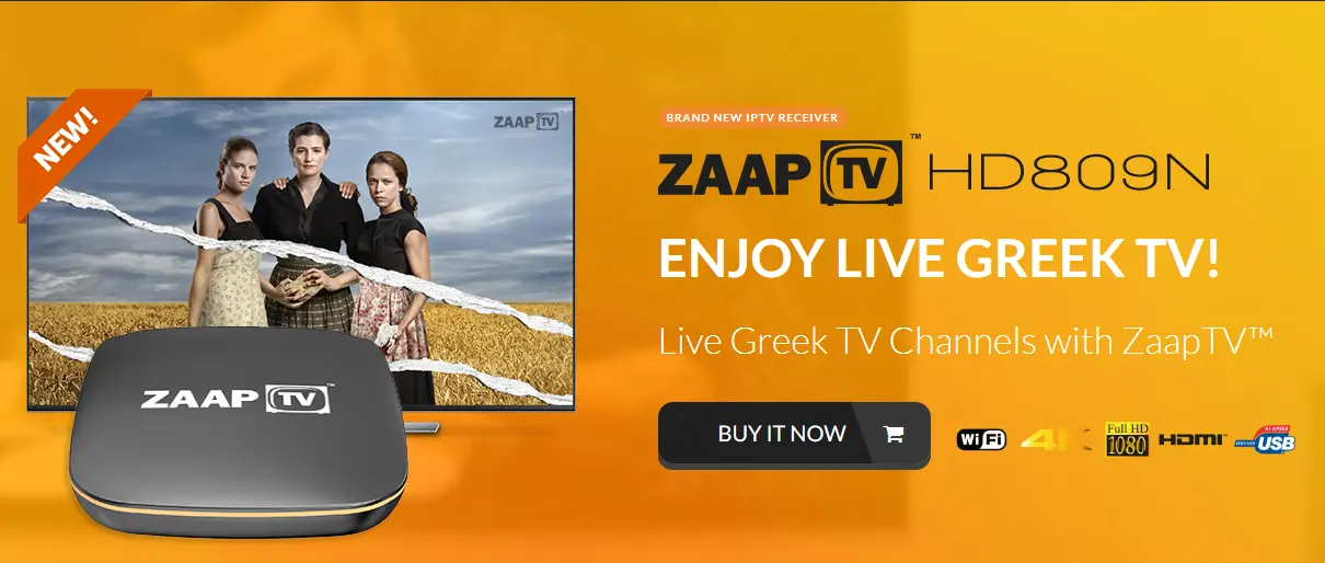 ZAAPTV.com.au HD809 GREEK TV CHANNELS